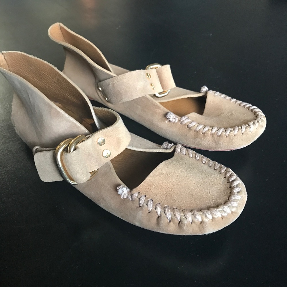 Tory Burch Suede Leather Moccassins